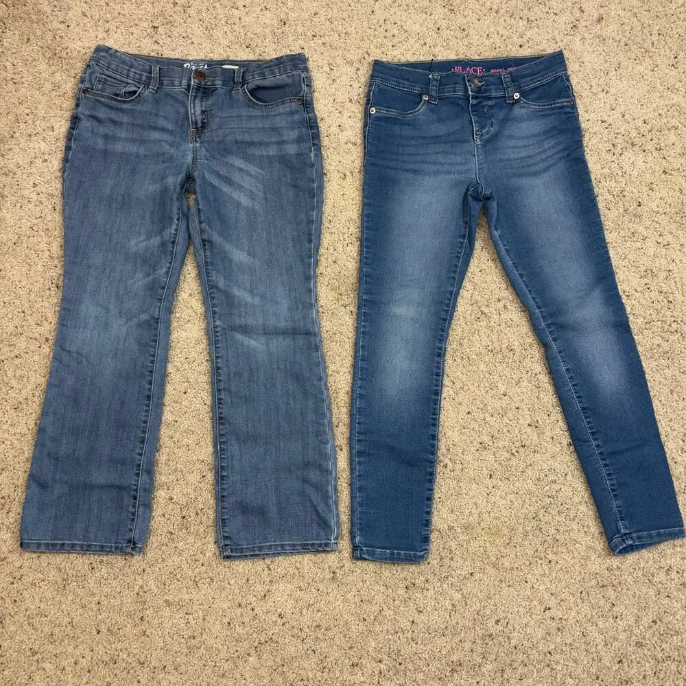 Lot of 6 - Girls Jeans Size 8 Plus - Children’s Place - Oshkosh
